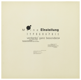 Print, Meine Einstellung Typographie verdanke ganz besonders…