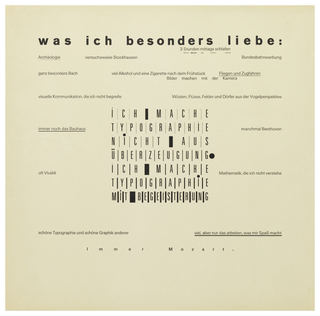 Print, Was Ich besonders liebe...