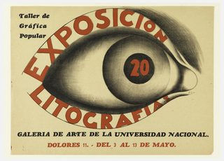 Poster, Exposicion Litografias (Exhibition of Lithographs)