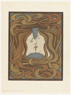 Print, Der Küss (The Kiss), from Pan, vol. 4, no. 2, 1898