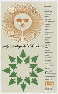 Print, Advertisement, Lindenmeyr Schlosser Holiday Announcements