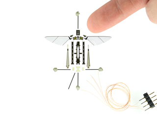 RoboBee Robot: Exploded Robot