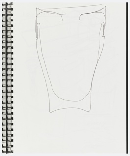 Sketchbook, Page 6, Sketchbook with Designs for Semiramis Hotel, Athens, Greece and Other Objects