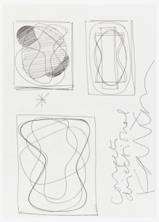 Sketchbook, Page 6, Sketchbook with Designs for Semiramis Hotel, Athens, Greece and Other Objects