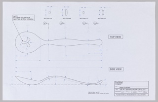 Print, Royal Stafford Serving Spoon with Slot