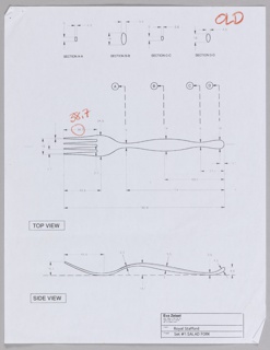 Print, Royal Stafford Salad Fork