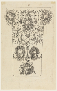 Print, Plate from 12 Stick Zum Verzaighnen Stechen Ver Fertigt  (Set of Twelve Designs for Engraved Vessels)