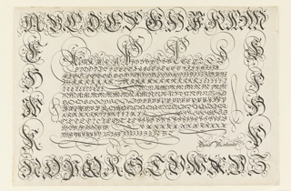 Print, Alphabet (Incunabulum page ?)