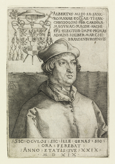 Print, Portrait of Albrecht of Brandenburg
