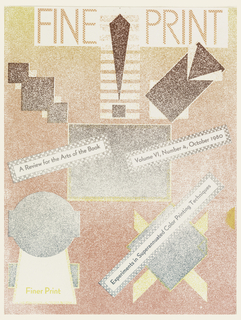 Magazine Cover, Fine Print