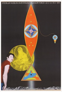 Poster, Tadanori Yokoo, Stedelijk Museum Amsterdam