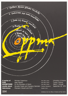 Poster, IBM / A Series of Five Exhibitions / Most About Astronomy