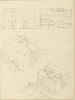Drawing, First Studies, Villa Stein-de Monzie, Garches, France