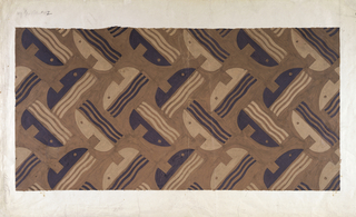 Drawing, Carpet Design: "Singing Women," Radio City Music Hall Main Auditorium, New York, NY