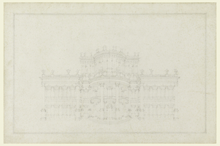 Drawing, Design for the Facade of a Villa
