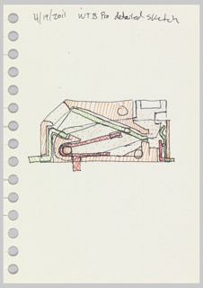 Drawing, Preparatory Drawing for Thermostat: Cross Section of Wire to Board Connector