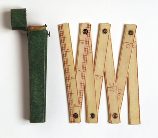 Folding Ruler And Case (France)