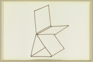 Drawing, Design for Chair