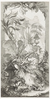 Print, Rocaille (rococo design), in Nouveaux morceaux pour des paravents (New concepts for screens)