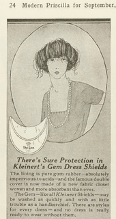 Magazine Page, The Modern Priscilla, vol. 35, no. 7; Kleinert’s Gem Dress Shields