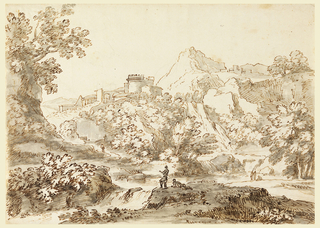 Drawing, A Landscape with Town