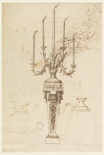 Drawing, Design for a Candelabra