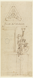 Drawing, Design for a Candelabra