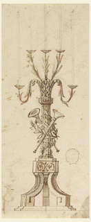Drawing, Design for a Candelabra