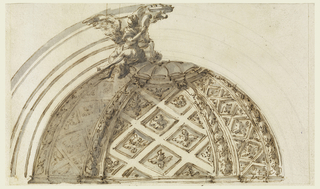 Drawing, Design for the Decoration of the Conch of a Niche