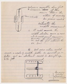 Sketch For Mechanism For Measuring Width Of Foot (USA)