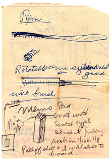 Sketch For Memo Pad With Adhesive Strip (USA)