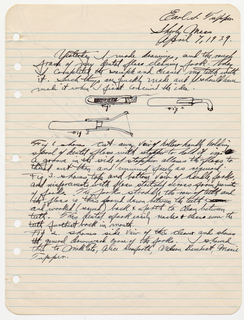 Sketch Of Dental Floss Cleaning Fork (USA)