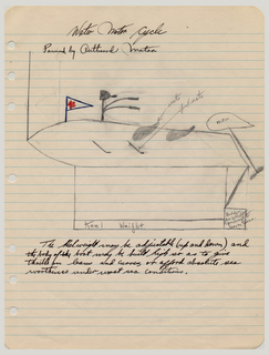 Sketch For "Water Motor Cycle" (USA)