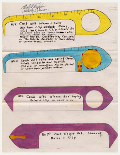 Sketches For Comb Designs (USA)