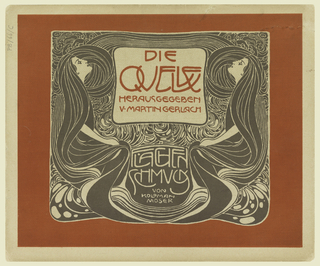 Print, Title Page, Die Quelle: Flächen Schmuck (The Source: Ornament for Flat Surfaces), plate 1