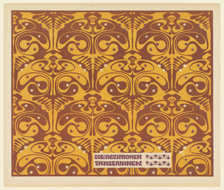 Print, Die reciproken Tänzerinnen (Reciprocal Dancers), Plate 25, in Die Quelle: Flächen Schmuck (The Source: Ornament for Flat Surfaces)