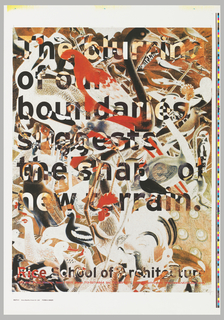 Poster, Poster for Rice School of Architecture