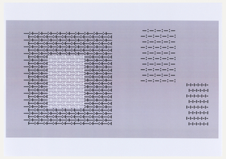 Print, Design for Letter "O" showing Two Punctuation Sets Separated