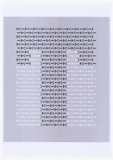 Print, Design for Letter "T" for "Vivo in Typo" Poster