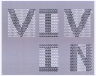 Print, Design for "Viv In" for "Vivo in Typo" Poster