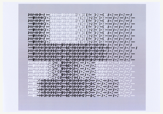 Print, Design for Letter "Y" Using Different Layers of Punctuation Matrix, for "Vivo in Typo" Poster