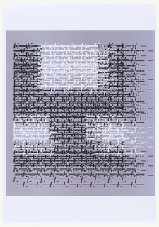 Print, Design for Letter "Y" with Layers of Punctuation Matrix, for "Vivo in Typo" Poster