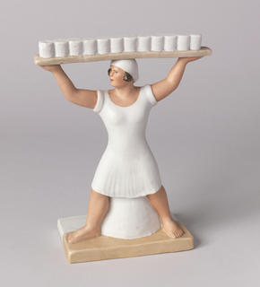 Porcelain Factory Worker Figure