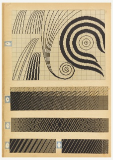 Master Weaver's Thesis Book, Systeme de la Mecanique a la Jacquard