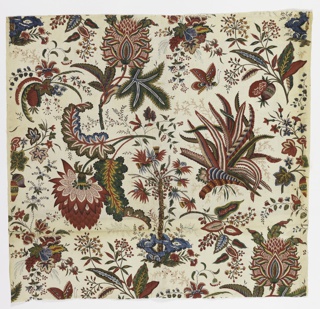 Textile, Fleurs Tropicales et Palmiers (Tropical Flowers and Palms)