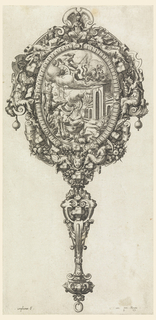 Print, Hand Mirror with Scenes from the Story of Medea