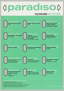 Poster, Paradiso 1996