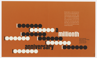 Book Cover, A Millionth Anniversary
