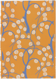 Sidewall, Wallpaper with Stylized Trees