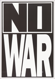 Poster, No War